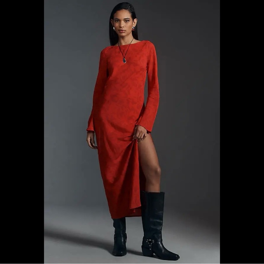 Anthropologie Sovere  Ember Long Sleeve Dress